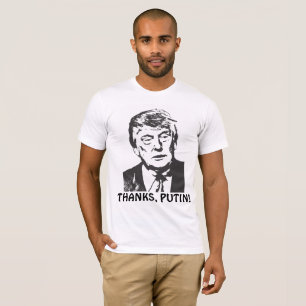 Antilustige T - Shirts donald Trump, DANK, PUTIN!