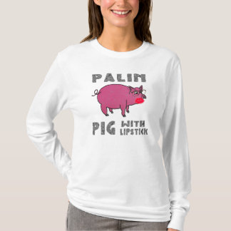 Antilustiges Schwein sarahs Palin mit T-Shirt