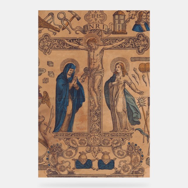 Antimins Eucharist-Symbol Acrylschild (Vorderseite)