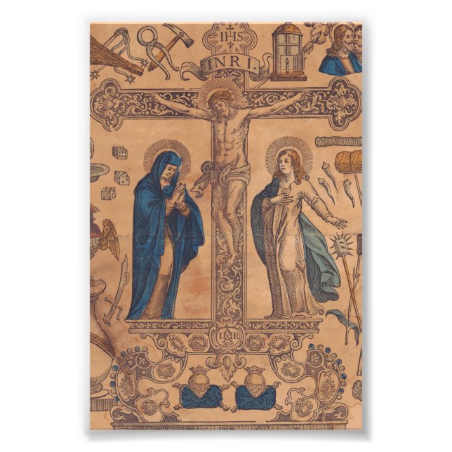 Antimins Eucharist-Symbol Fotodruck (Vorne)