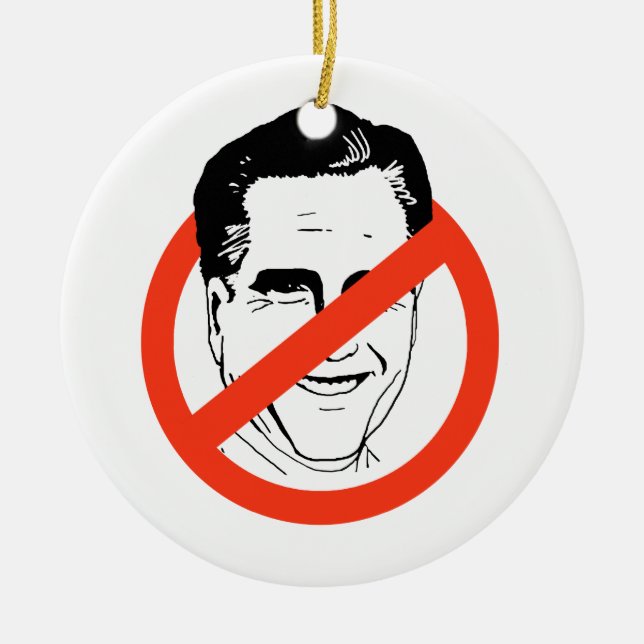 ANTIMitt Romney Keramikornament (Vorne)