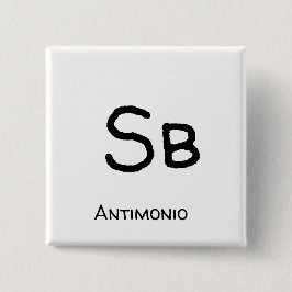 Antimonio - Sb Button