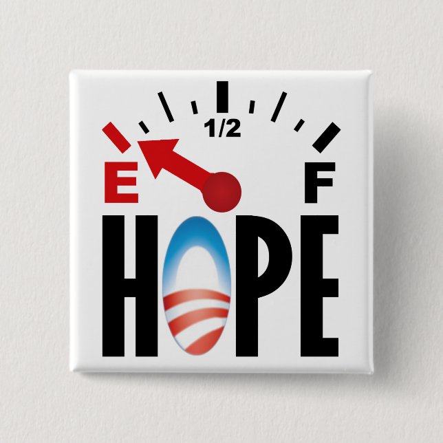 AntiObama 2012 - aus Hoffnung heraus Button (Vorderseite)