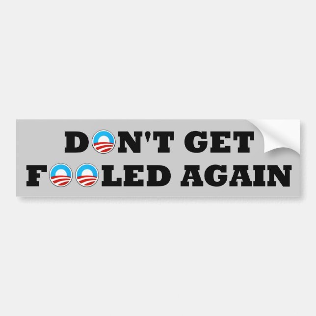 AntiObama 2012 Autoaufkleber (Vorne)