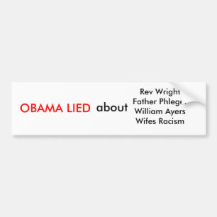 AntiObama Autoaufkleber