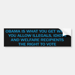 Antiobama-Autoaufkleber Autoaufkleber