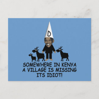 AntiObama, Dorfidiot Postkarte
