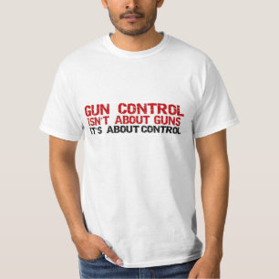 Antiobama-Gewehr über die Kontrolle politisch T-Shirt