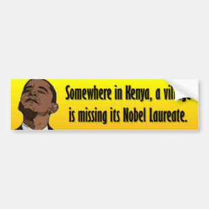 AntiObama - irgendwo in Kenia Autoaufkleber