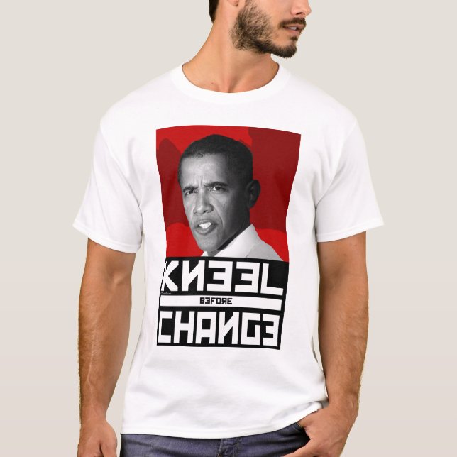 Antiobama-KNIEN vor ÄNDERUNG T - Shirt (Vorderseite)