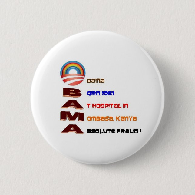 Antiobama-Sammlerstücke Button (Vorderseite)
