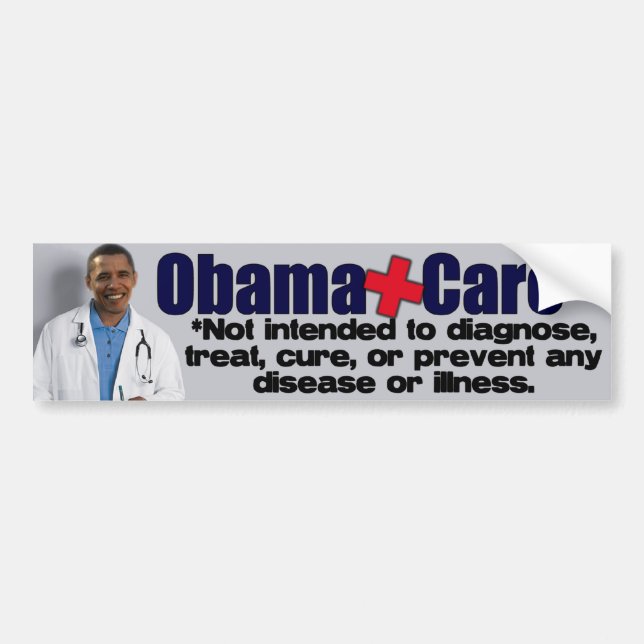 AntiObamacare - AntiObama Autoaufkleber (Vorne)