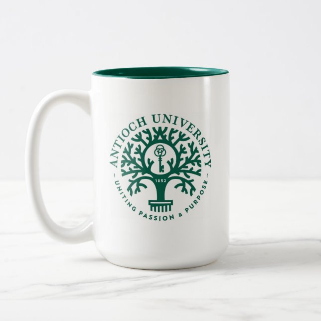 Antioch HochschulTasse Zweifarbige Tasse (Links)