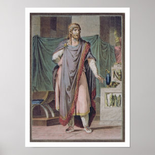 Antiochus, Kostüm für "Berenice" von Jean Racine, Poster