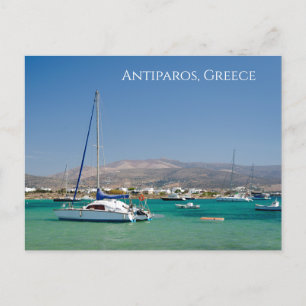 Antiparos Boote griechische Insel Postkarte