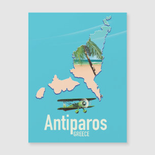 Antiparos-Griechenland-Reisekarte Magnetkarte