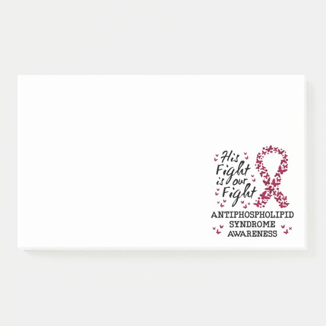 Antiphospholipid-Syndrom Bewusstsein, sein Kampf i Post-it Klebezettel (Vorderseite)