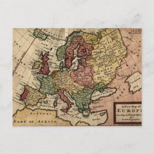 Antiquariat 1721 Karte Europas von Herman Moll