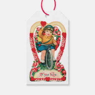 Antiquariertes Valentinsmädchenherz Geschenkanhänger