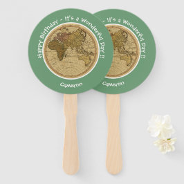 Antique 1786 Eastern Hemisphäre Karte Themenpartei Fächer