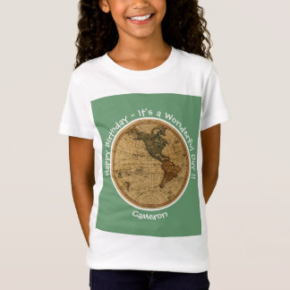 Antique 1786 Western Hemisphäre Karte Themenpartei T-Shirt