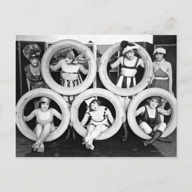 Antique 1920er Liberal Flapper Ladys Foto Postkarte (Vorderseite)