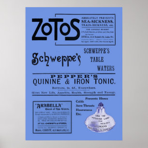 Antique Ads Print Poster