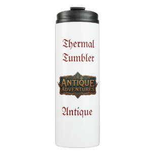 Antique Adventures Typografy Art Zeitlos - Thermosbecher
