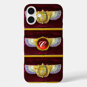 ANTIQUE ÄGYPTISCHE WINGED SCARAB/CORNUCOPIA JEWEL iPhone 16 PLUS HÜLLE