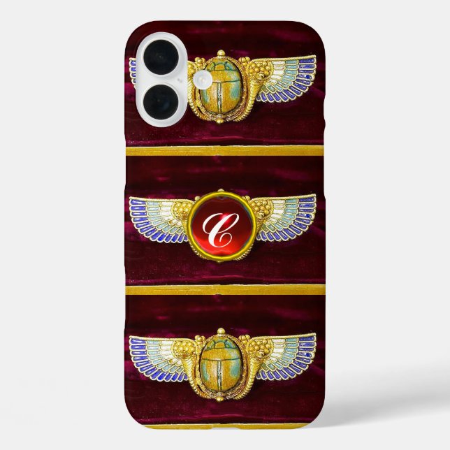 ANTIQUE ÄGYPTISCHE WINGED SCARAB/CORNUCOPIA JEWEL Case-Mate iPhone HÜLLE (Rückseite)