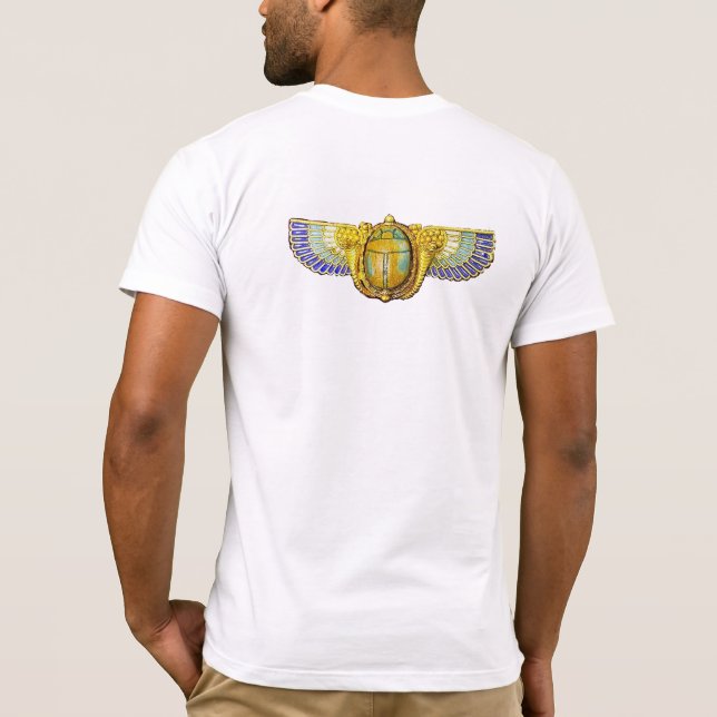 ANTIQUE ÄGYPTISCHE WINGED SCARAB/CORNUCOPIA JEWEL T-Shirt (Rückseite)