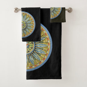 Antique Architectural Rosette Nr. 2 Badhandtuch Set