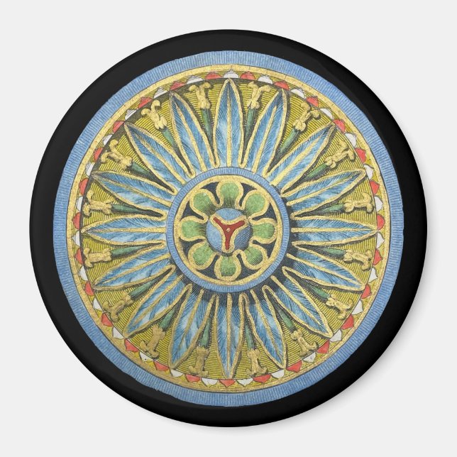Antique Architectural Rosette Nr. 2 Magnet (Vorne)