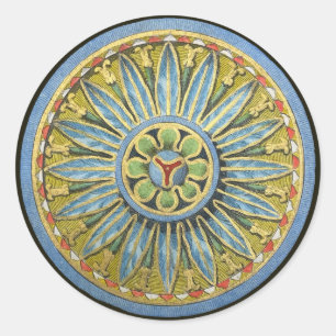 Antique Architectural Rosette Nr. 2 Runder Aufkleber