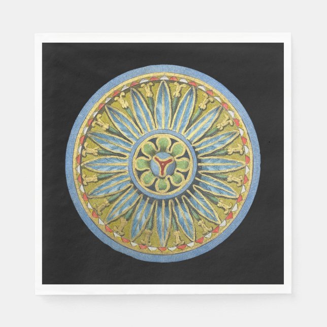 Antique Architectural Rosette Nr. 2 Serviette (Vorderseite)