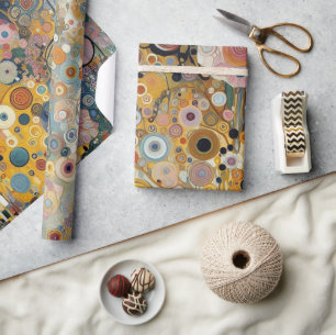 Antique Art Nouveau Style Feine Malerei Geschenkpapier