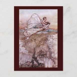 Antique Arthur Rackham Fairy Illustration Postkarte