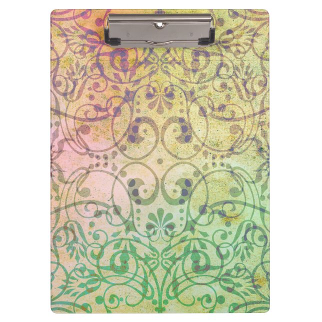 Antique ARTs Ornament Pattern für Ihr Design Klemmbrett (Vorderseite)