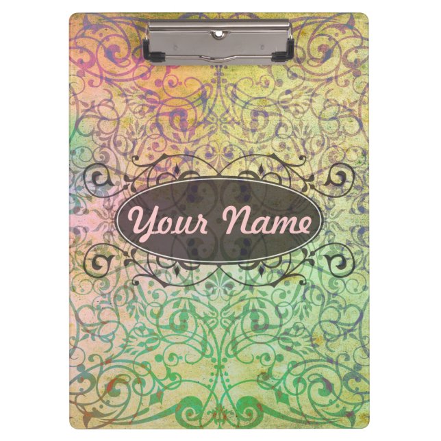 Antique ARTs Ornament Pattern für Ihr Design Klemmbrett (Vorderseite)