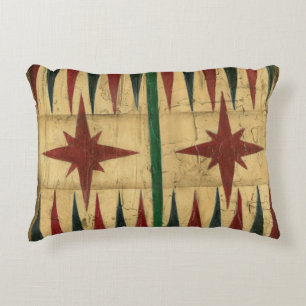 Antique Backgammon Game Board von Ethan Harper Zierkissen