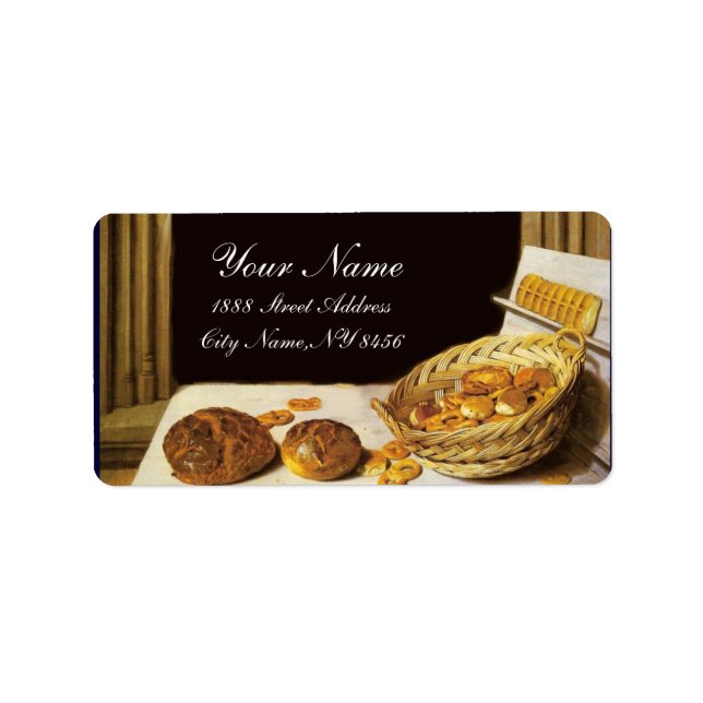 ANTIQUE BAKER BAKERY BREAD SHOP ADRESSAUFKLEBER (Vorne)
