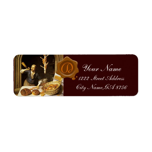 ANTIQUE BAKER BAKERY BREAD SHOP WAX SIEGEL MONOGRA (Vorne)