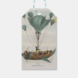 Antique Balloon Air Ship Artwork Geschenkanhänger