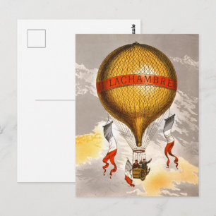Antique Balloon mit der Aufschrift "H. Lachambre", Postkarte