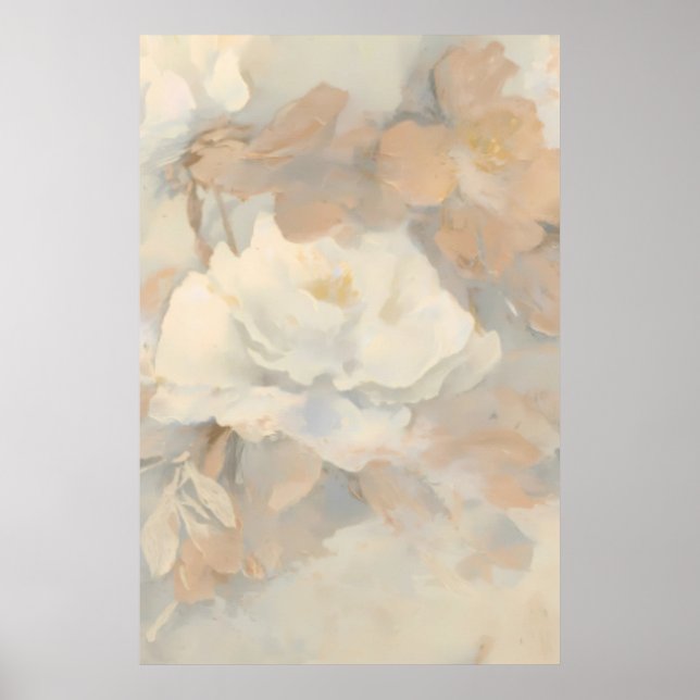 Antique Beige Vintage Pattern Decorative Poster 3  (Vorne)