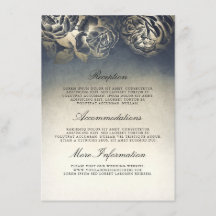 Antique Blue and Gold Hochzeitshilfegänger