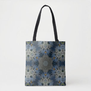 Antique Blue Daisy Floral