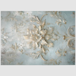 Antique Blue Romance Design Serie 11 Seidenpapier