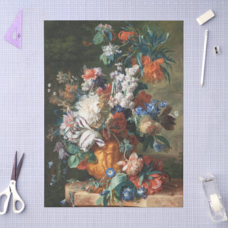 Antique Bouquet of Flowers in an Urn Seidenpapier