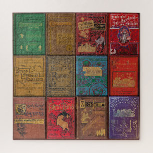 ANTIQUE BÜCHER DES 19. JAHRHUNDERTS ART PUZZLE